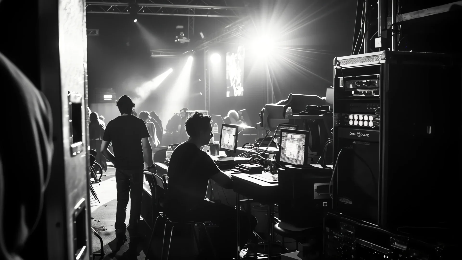 Gran producción de escenario en festival